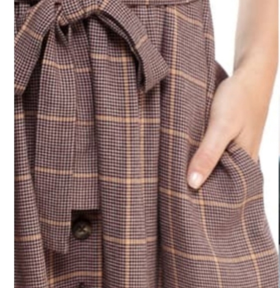 GAL Meets Glam Button Front Plaid Emerson Dress - Picture 4 of 8
